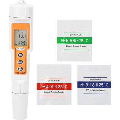 pH-mètre numérique, plage 0–14, pour aquariums et piscines, destiné à la vérification régulière de l'acidité des échantillons liquides à usage domestique.-AquaForge (1/5)
