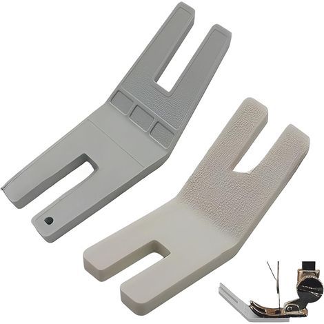 2 Pcs Passe Epaisseur Plaque Elevatrice Accessoires Couture pour Machine a Coudre Outil Guide Pied de Biche pour Coudre Ourlets et Tissus Épais Jeans (1/5)