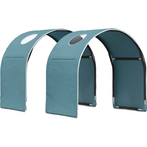 Maison Exclusive - Tunnel de lit 2 pcs Bleu clair 211 x 52,5 x 2 cm Polyester