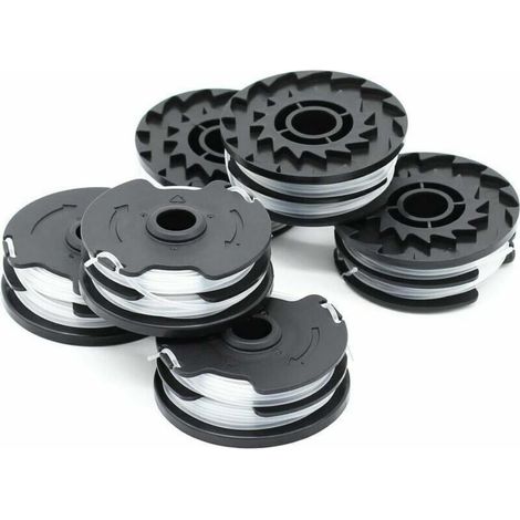 Filiyano-Bobine de rechange pour tondeuses Greenworks, bobine double en nylon gris - 6 pièces (1/4)