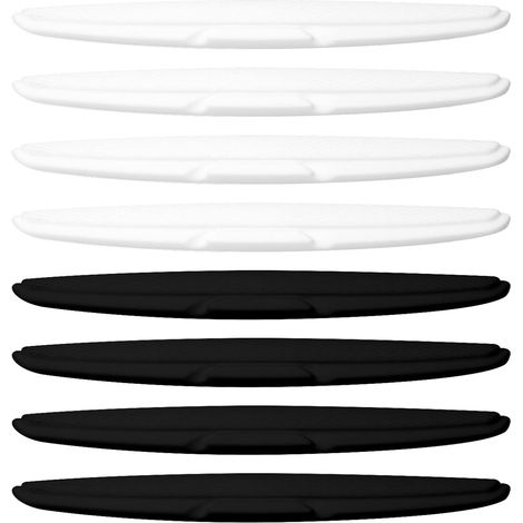 Universal Car Anti-Friction Guard Strip 8 Pack Flexible Anti Collision Rubber Bumper Protector for All Cars (Black (1/5)