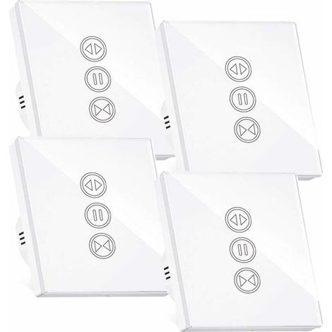 Interruttore per tapparelle intelligente, interruttore per tapparelle Wi-Fi, compatibile con Alexa/Google Home, interruttore touch intelligente con retroilluminazione, può spegnere il timer LED, contr (1/5)