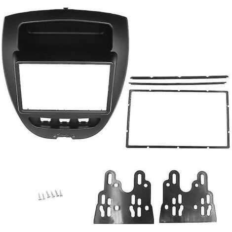 Cadre autoradio 2 DIN pour Aygo C1 107 2005-2014, façade, kit de tableau de bord, panneau autoradio DVD, cache stéréo (1/5)