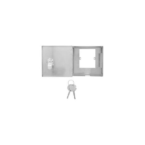 Boîte Électrique Extérieure Acier Inoxydable avec Serrure et Clés Coffret de Protection pour Prises Électriques Imperméable Boîtier de Chargeur Sécurisé pour Montage Mural et