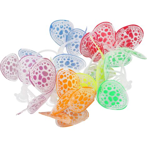 Décorations d'aquarium en Silicone, ornements de plantes fluorescentes artificielles, corail (1/5)
