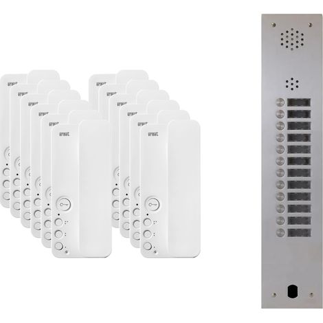 Kit interphone 1 rangée avec 12 combinés URMET Collectif