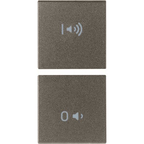 VIMAR - 19751.4.M Due mezzi tasti 1M ON/OFF volume Metal