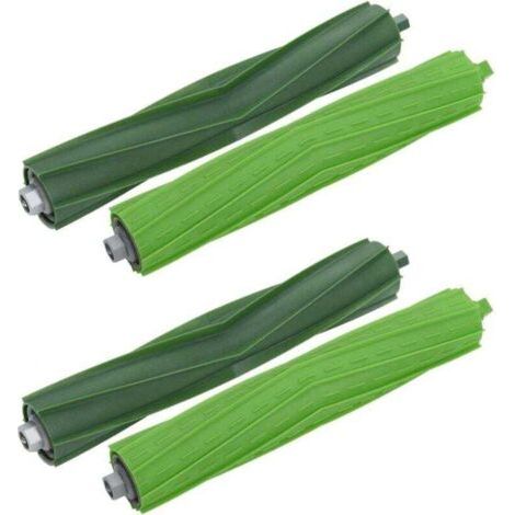 QORVA-2 brosses en caoutchouc de remplacement compatibles pour iRobot Roomba série E E5 E6 i série i7 i7 i7 Plus i3 i3 i4 i4 i6 i6 i8 i8 Plus aspirateur (1/4)