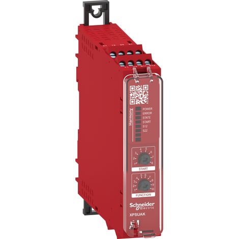Módulo de seguridad HARMONY SCU 24V con 2 contactos NC y protección IP20 (1/4)