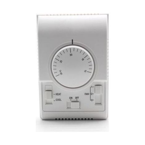 Régulateur de température, thermostat pour systèmes de climatisation centrale, interrupteur mécanique à deux positions, climatisation 110–220 V-Chrom (1/5)