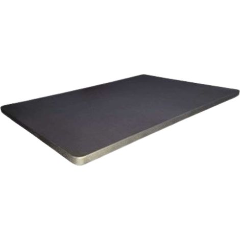 Base Tapizada Gris Marengo 5 Refuerzos Transversales, Tubo 40x30 mm, Tejido 3D Transpirable, 6cm Grosor (150x190, Sin Patas) (1/3)