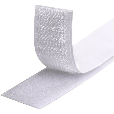 Ruban auto-agrippant double face ultra résistant 25 m x 2 cm, pour montage de cadres photo (blanc) (1/5)