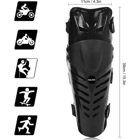 1 paire de genouillères pour moto, protection pour course automobile, capuchon, bretelles de protection (1/5)