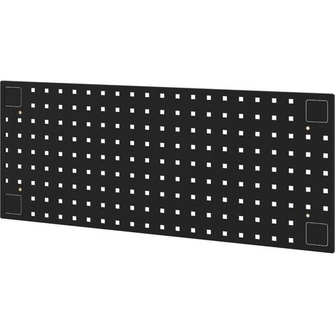 Panneau Porte Outils perforé Acier pour Armoire Atelier Rangement Mural Garage Organiseur Outils Support Crochets établi Bricolage Plaque métallique Robuste 83 x 34 x 1 cm (1/5)