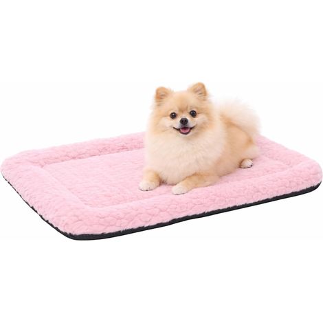 1 - Coussin Chien - Tapis Antidérapant - Confort Doux Pour Cage Métallique - Rose - 55,5x38,5x2 cm (1/5)