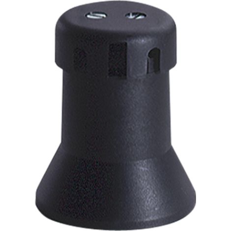 Portalámparas tipo feria “Edison” anclaje por varilla E27 libre de halógenos (Hasta 25W 4A 250V) IP20 Ø4,5x5,3cm color negro (1/4)