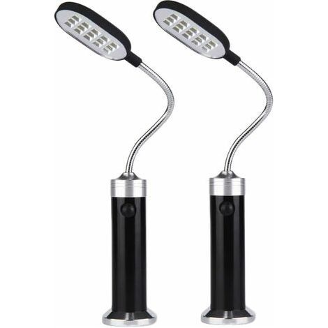 Lampes pour Barbecue Base MagnéTique LéGèRe pour Barbecue - Col de Cygne Flexible Une 360 DegréS Lot de 2 (1/5)