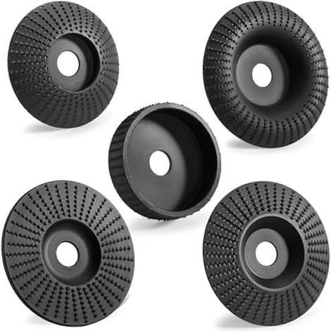 Disques de sculpture sur bois pour meuleuse d'angle (lot de 5) pour meuleuse de 4 ou 4-1/2 pouces (1/5)