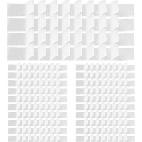 100 bandes adhésives antidérapantes en silicone pour cintres à vêtements-7.00X1.00X0.40CM-White (1/4)