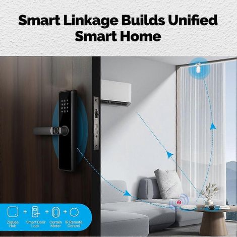 Robot de rideau électrique intelligent avec ouverture et fermeture automatiques programmées, capteur de luminosité, contrôle à distance via application, compatible avec Alexa A (1/5)