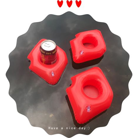 Lot de 2 porte-gobelets, porte-gobelets en PVC épais, porte-gobelets à rebord, adaptés à la piscine (1/4)