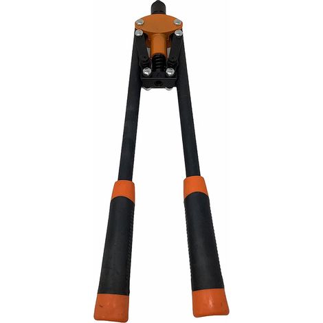 Rivettatrice manuale a doppia impugnatura 410 mm pinza doppia leva per rivetti acciaio alluminio da 2,2 2,8 e 3,2 mm (1/3)