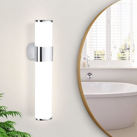 – Applique murale salle de bain LED 6W 30cm – Étanche IP44 – Lumière blanche neutre 4000K – Boîtier ABS pour environnements humides (1/5)