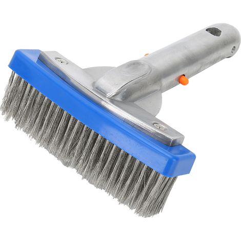 Brosse Ineasicer de 14 cm (5,5 pouces) en acier inoxydable pour le nettoyage des fonds et parois de piscine (1/5)