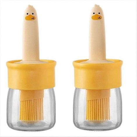 Little Yellow Duck Ölflasche, Bürste und Flasche in einem Produkt: Silikonbürste für Hochtemperaturgrills. (1/5)