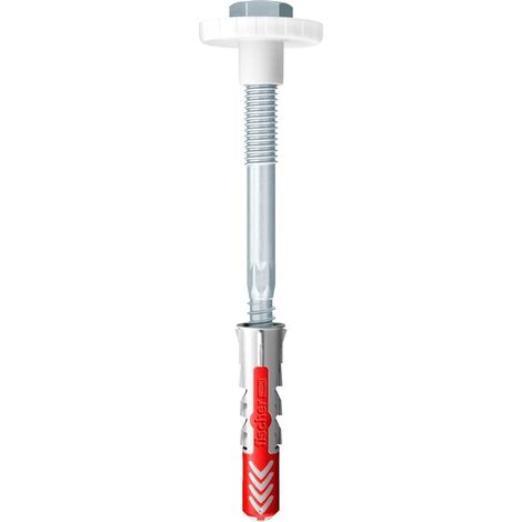 Waschbecken-Befestigungsset – 2-teilig – Nylon und verzinkter Stahl – Sichere Wandmontage – Für Badezimmer – 12-mm-Dübel (1/5)