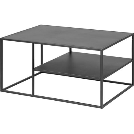 Mesa de centro Norsica Camsoni 102, Negro, 45x60x90cm, Diámetro: 0, Metal, Angular (1/4)