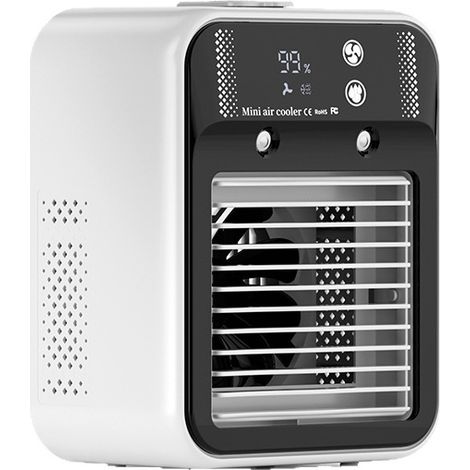 Portable Wireless Air Cooler, Mini Air Conditioner with Fan and USB Mist Humidifier, Desktop Air Cooler (1/5)