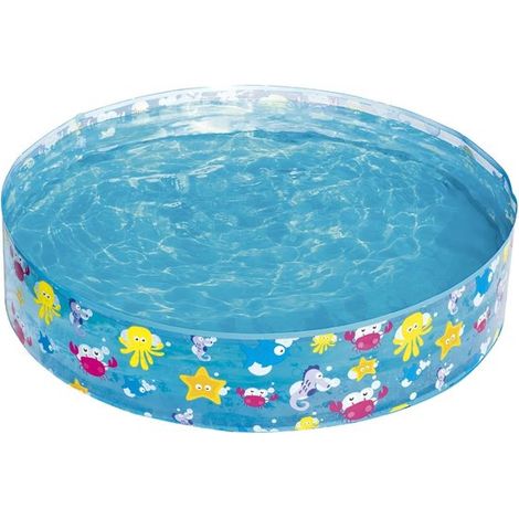 Piscina per bambini con scivolo - Tema spiaggia - Piscina per bambini Bestway FillN Fun Sparking Sea 122 x 25 cm Piscina per bambini con scivolo (1/5)