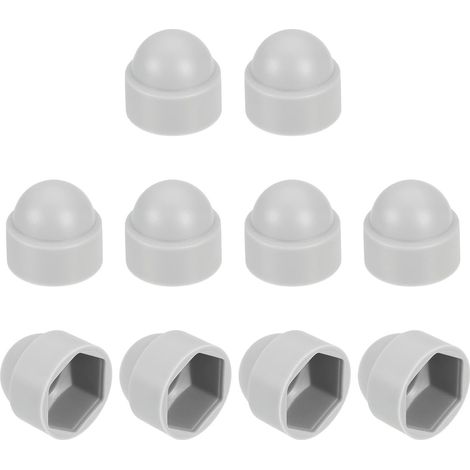Cache-écrous M10 - Clé 17 mm - Couleur Anthracite RAL 7016 - Polyéthylène PE - Protection Vis/Écrou Hexagonal - Lot de 100 pièces (1/5)