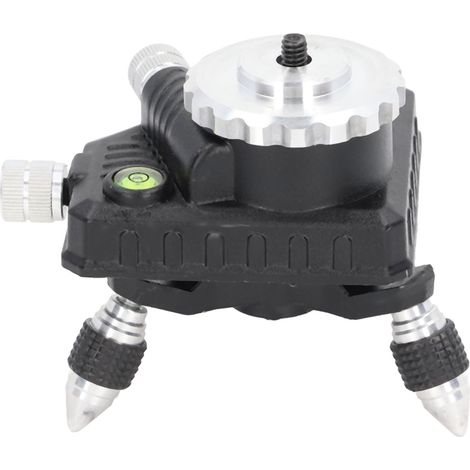 Base de réglage de niveau rotative à 360° avec adaptateur de réglage fin pour connecteur de trépied de nivellement laser (1/5)