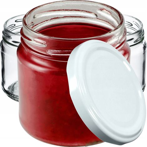 KADAX Kleine Einmachgläser 200 ml, Marmeladengläser, fi66 mm, Minigläser für Honig und Gewürze, Luft
