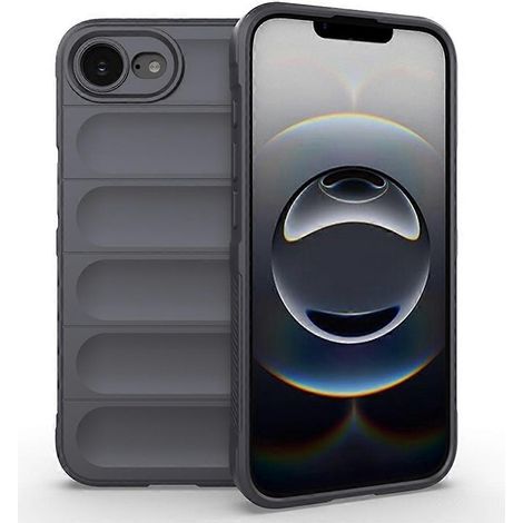 Coque compatible avec l'iPhone 16e, coque arrière souple en TPU résistant aux chutes - Gris clair (1/5)