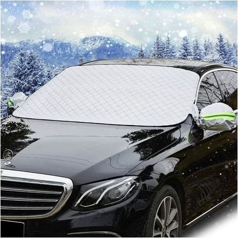 Copertura per parabrezza auto TAISHENGDA, protezione invernale per parabrezza, protezione antigelo, universale per auto, protezione contro gelo, neve, ghiaccio, pioggia e sole, pieghevole (154 x 115 c (1/5)