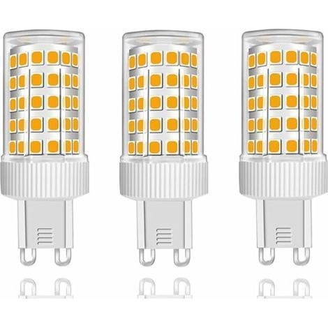 Lot de 3 Ampoules LED G9 10W Équivalent Halogène 150W, 86 LED, 1000Lm, Angle de faisceau 360°, Ultra Lumineuses, AC220-240V, Non Dimmable, Blanc Chaud 3000K [Classe énergétique B] (1/5)