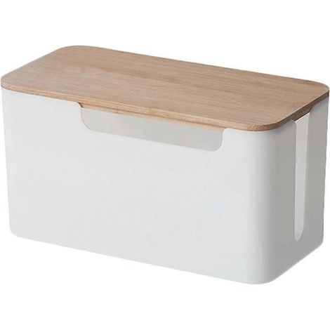 Boîte de rangement pour câble de charge, étui à câbles, organisateur de câbles, conteneur pour câble de charge-23.6x12.5cm (1/3)