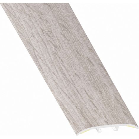 2-in-1-Design-Einstiegsleiste, Gebleichte Eiche, 3.8x83cm.
