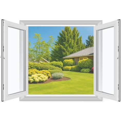 Fliegengitter Fenster 110x130cm, zuschneidbar, ohne Bohren, 2 Stück, Weiß (1/5)