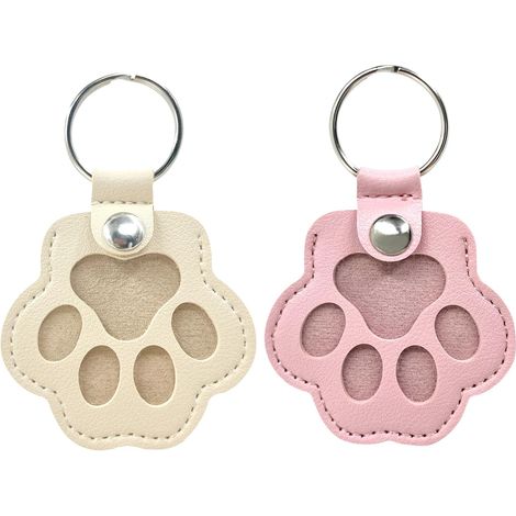 Boîte de conservation personnalisée pour poils d'animaux de compagnie pour chien, pochette de rangement pour poils d'animaux de compagnie en forme de patte de chien ou de chat en cuir pour