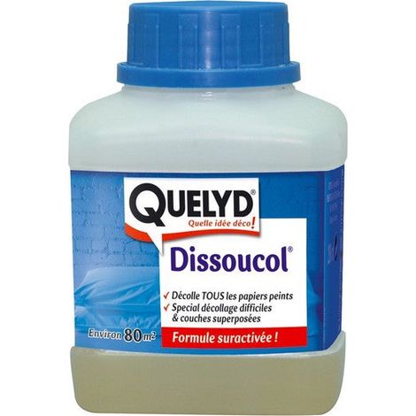 Quelyd Dissoucol decapante para papel pintado incoloro 250 ml