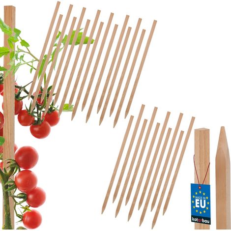 Tuteurs en bois KOTARBAU® pour tomates et arbustes, 40 cm, lot de 25 (1/5)