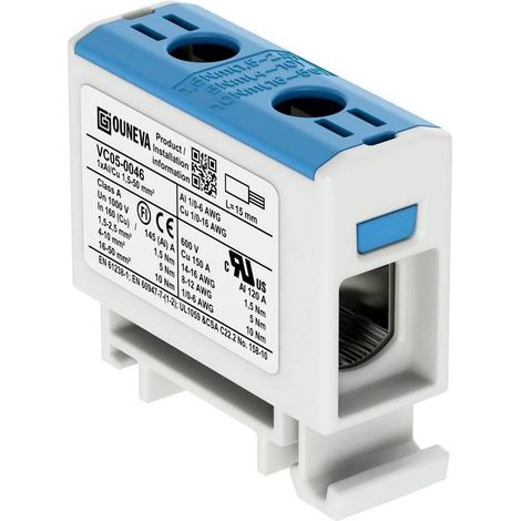 Ouneva Group VC05-0046 Bloc de distribution raccord à vis bleu 1 pc(s)