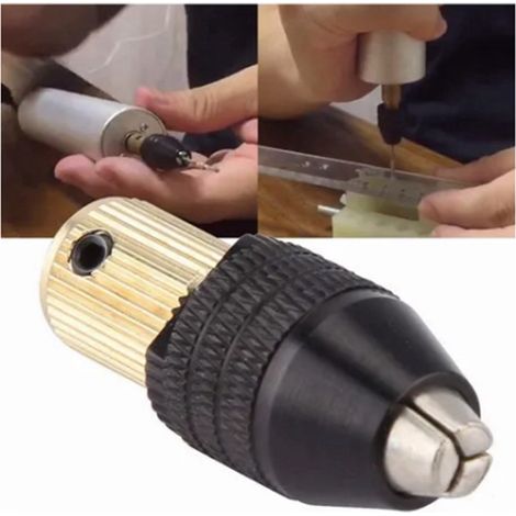 Mandrin auto-serrant 3,17mm, alésage réglable, alliage aluminium et acier carbone, porte-foret autobloquant (1/5)