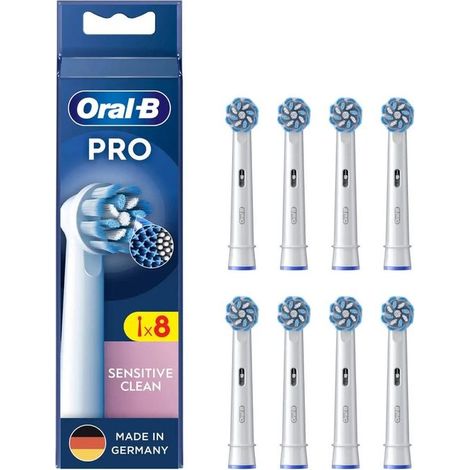 Testina spazzolino elettrica Oral-b Pro Sensitive Clean Bianco 8pz