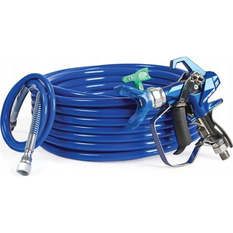 GRACO STANOWISKO MALARSKIE PISTOLET CONSTRACTOR PC COMPACT + WĄŻ BLUEMAX II 1/4 x 15m + KOŃCÓWKA BICZOWA 3/16 x 1,4m + DYSZA 517