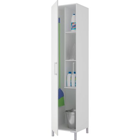 Armario Hogar 1 Puerta 187X42X41 Asa Z Patas Blanco (1/2)